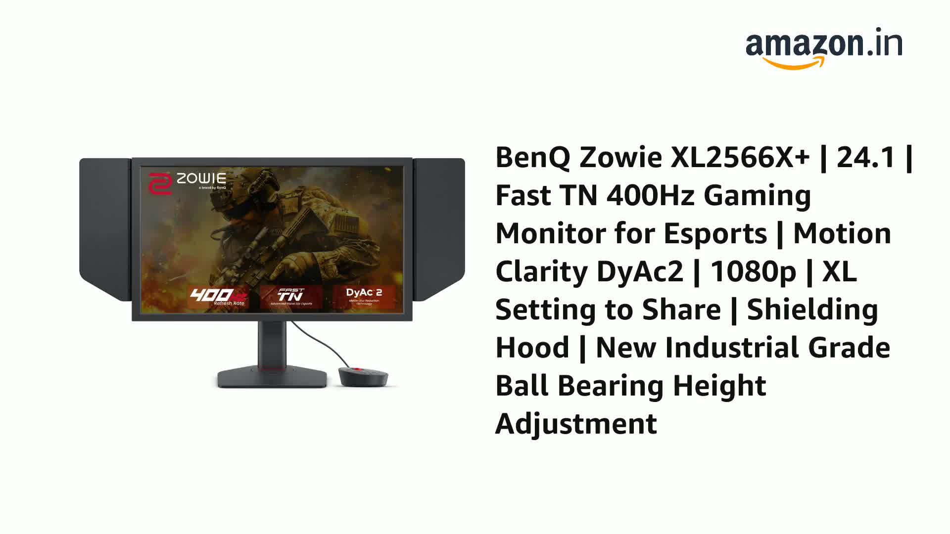 BenQ Zowie XL2566X+ | 24.1 | Fast TN 400Hz Gaming Monitor for